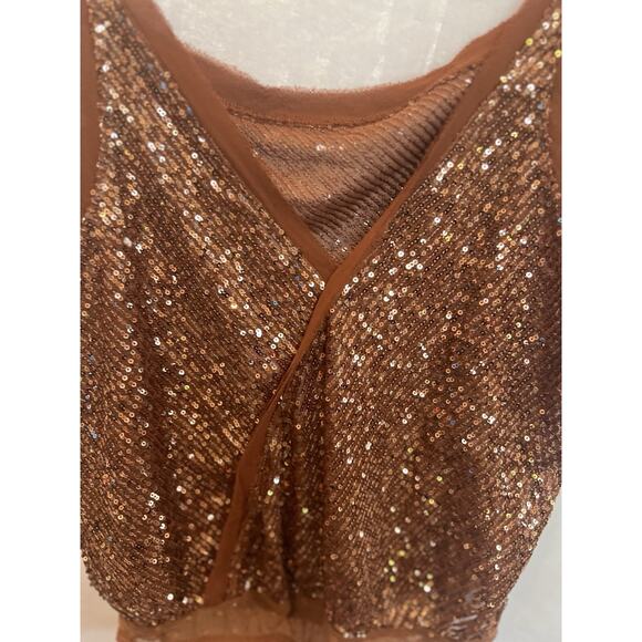 Intimately Free People Velvet Sequin Bodysuit Tank Size S Festival Party Event - Picture 12 of 16